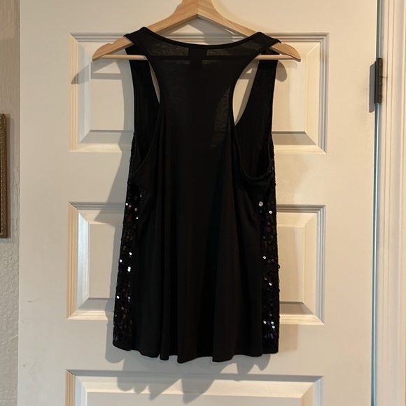 Black sequin, racer back tank size large - Picture 3 of 3